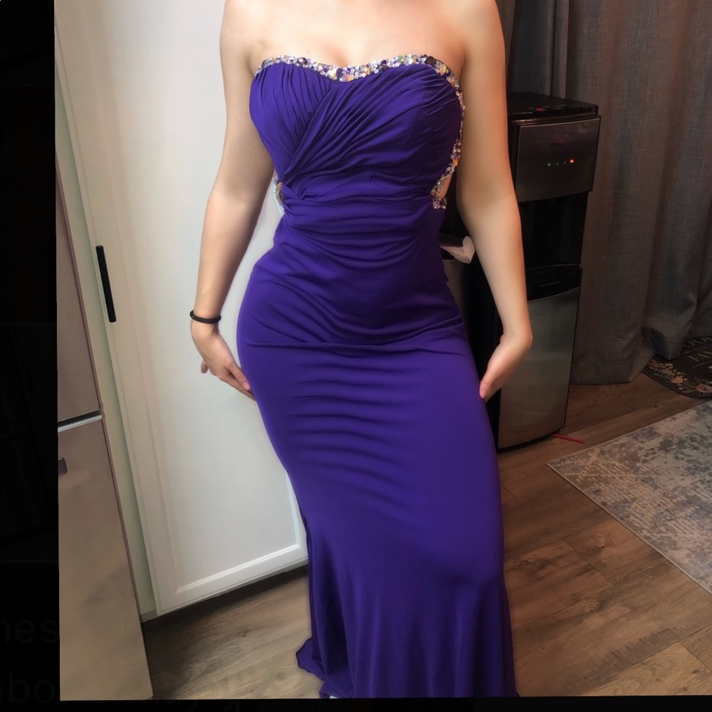 Purple formal dress